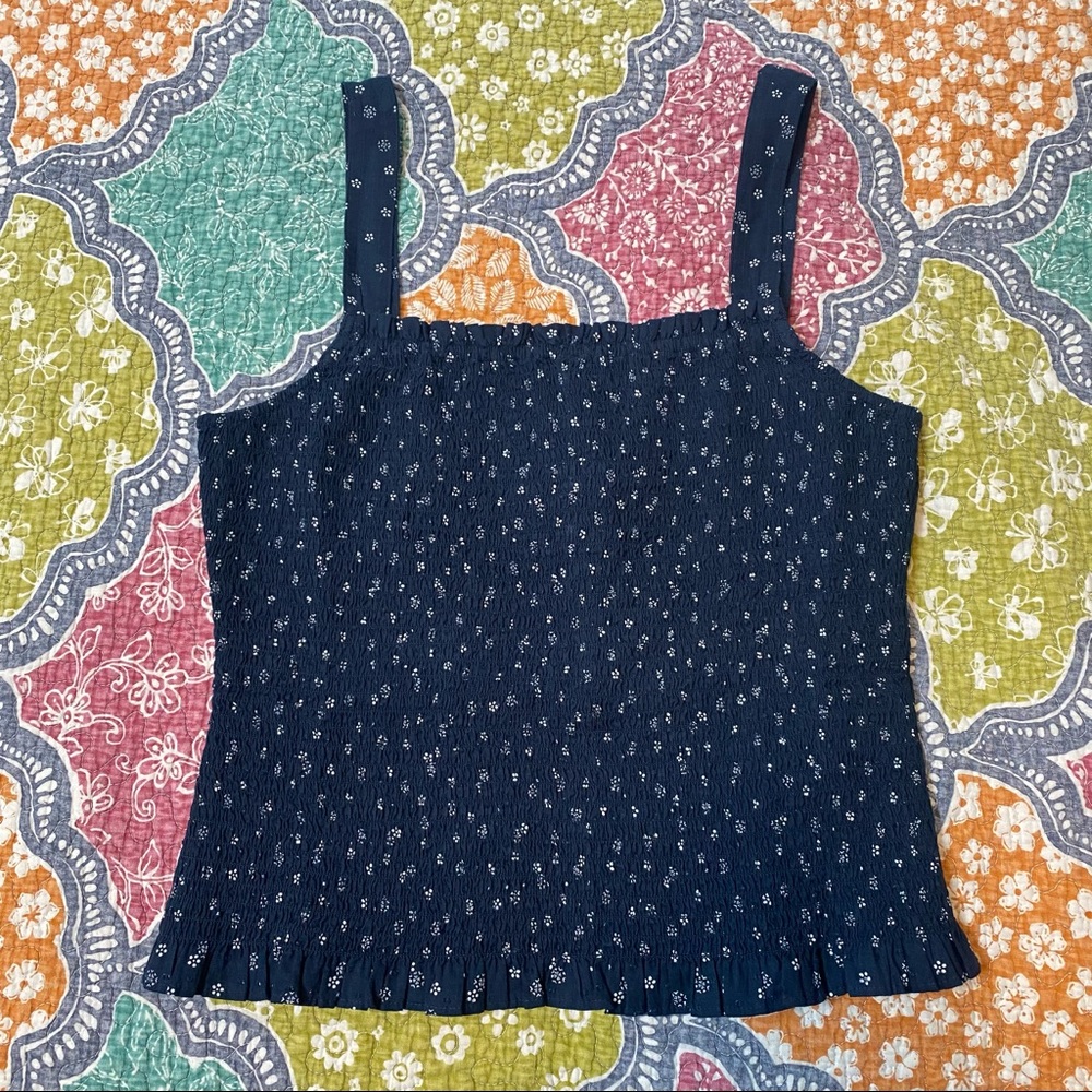 NWT Madewell Lucie Smocked Tank Top